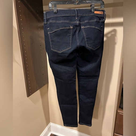 Express Women's Midnight Blue Skinny Jeans/Mid Rise - Picture 2 of 7